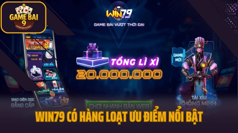 Win79 - lựa chọn an toàn cho game thủ yêu thích sự ổn định 8 Cổng game win79 có hàng loạt ưu điểm nổi bật