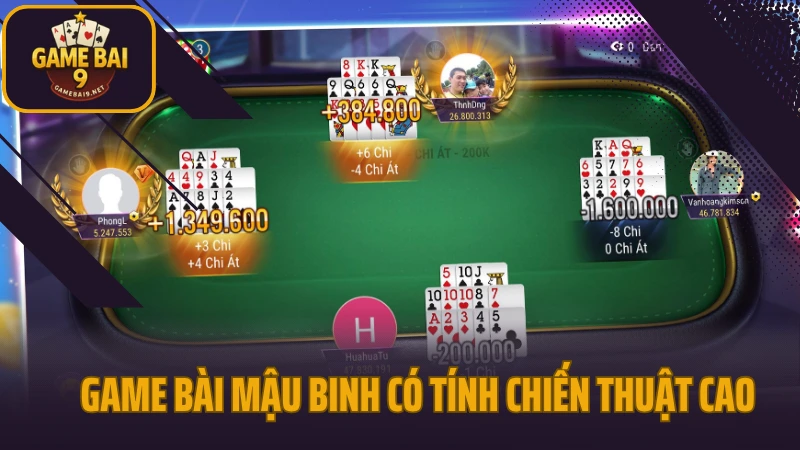 Hướng dẫn chơi mậu binh cách xếp 13 lá để không bị thủng thùng 2 Game bài mậu binh có tính chiến thuật cao