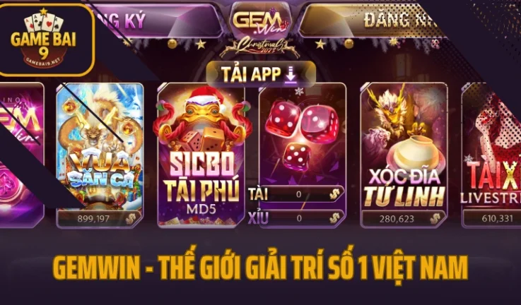 Gemwin – Cổng Game Bài Thế Hệ Mới Với Tỷ Lệ Thưởng Cao Top 1