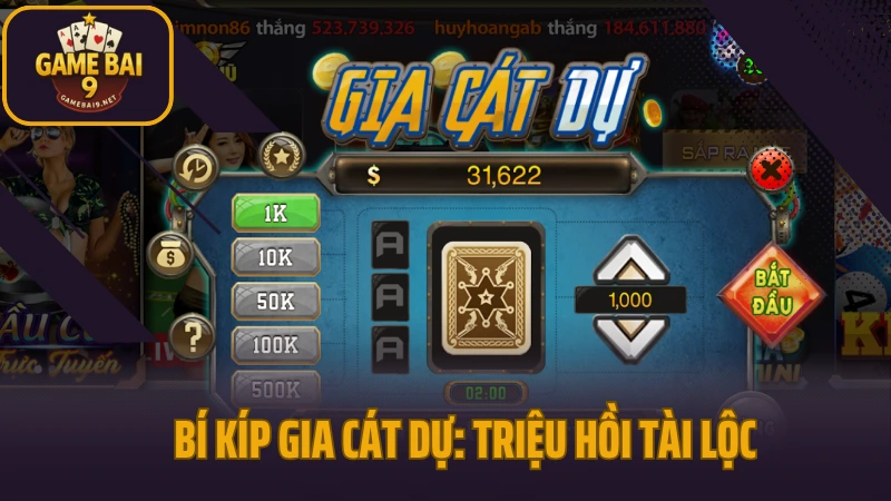 Bí kíp gia cát dự: triệu hồi tài lộc