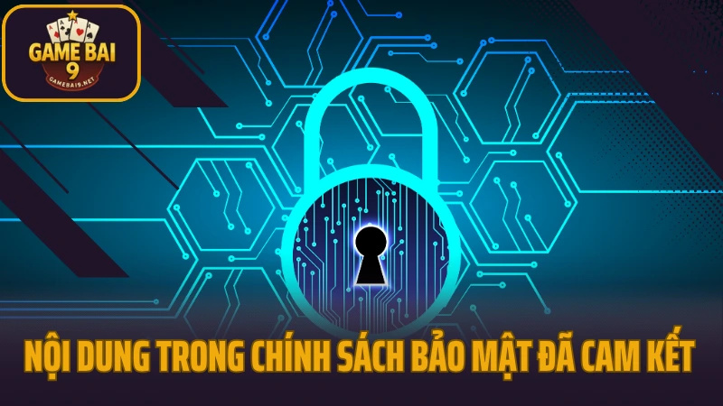 Chính sách bảo mật 3 Nội dung trong chính sách bảo mật đã cam kết