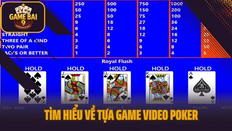 Video poker - kết hợp máy slot và bài poker cực độc lạ 2 Tìm hiểu về tựa game video poker